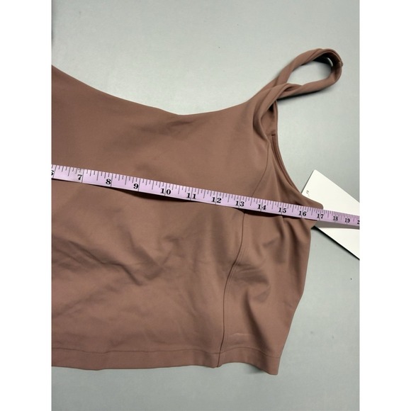Lululemon Align Twist-Strap Crop Tank Top Mauve XL NWT Nulu Built-In Bra - Picture 4 of 12